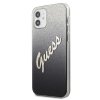 Guess GUHCP12SPCUGLSBK iPhone 12 mini5,4 czarny/black hardcase Glitter Gradient Script